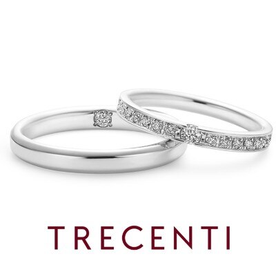 Felice フェリーチェ きらめく幸せの輝きが途切れなく続く華やかデザイン 結婚指輪 Id7956 Trecenti トレセンテ マイナビウエディング