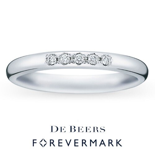 デビアス フォーエバーマーク 結婚指輪 AMR011PT AMR013PT
