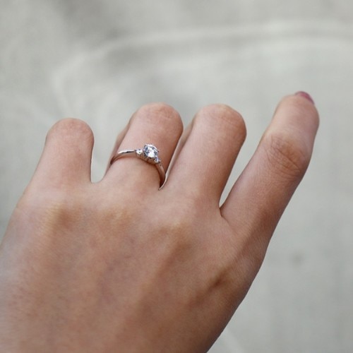 ダイヤモンド0.2ct/プラチナダイヤモンドリング（婚約指輪） ID3817 ...