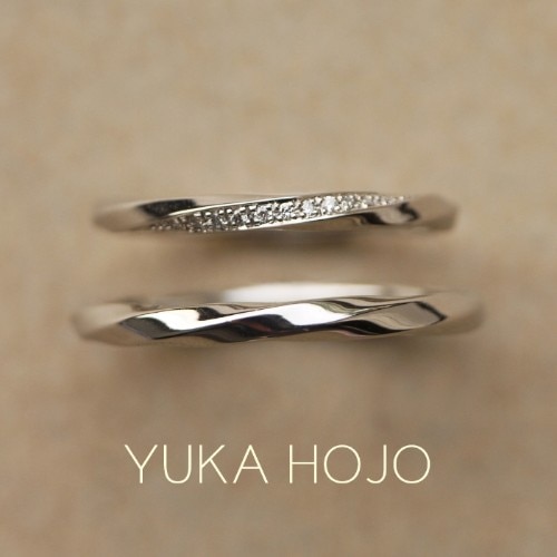 YUKAHOJO レイオブライト　結婚指輪　プラチナ