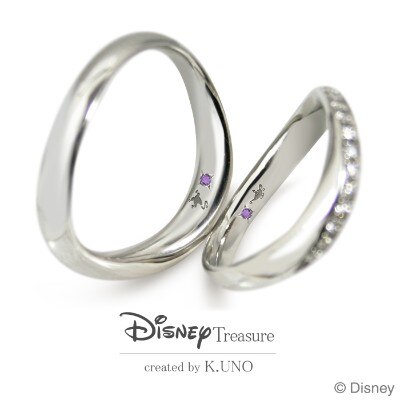 Disney ふたりだけの秘密 ディズニーキャラクターの刻印 結婚指輪 Id854 Disney Treasure Created By K Uno ケイウノ マイナビウエディング