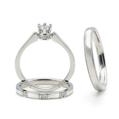 シャンティ 人気の大人可愛いミル打ちシンプル結婚指輪 アレンジ自由 雅 Miyabi 結婚指輪 Id9560 雅 Miyabi マイナビウエディング