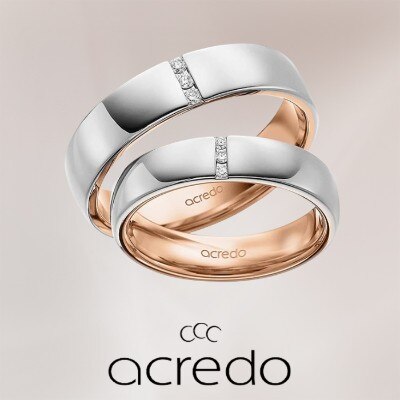 ドイツの結婚指輪らしいペア感のある幅広のデザイン 結婚指輪 Id Acredoginza アクレードギンザ マイナビウエディング