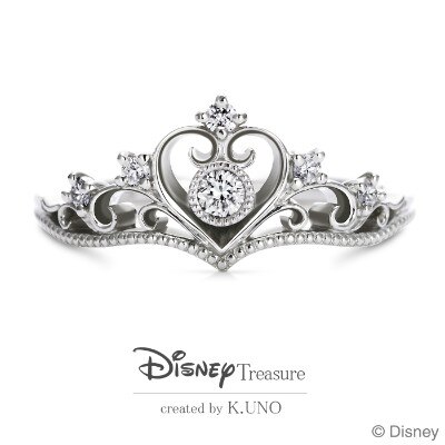 Disney プリンセスティアラ ハート 婚約指輪 Id876 Disney Treasure Created By K Uno ケイウノ マイナビウエディング