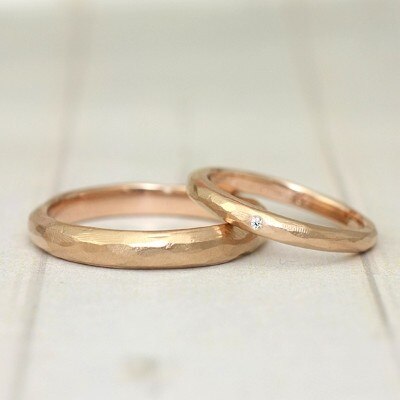 ふたりで手作り ピンクゴールドマリッジリング 結婚指輪 Id8 Evans Bridal エヴァンスブライダル マイナビウエディング