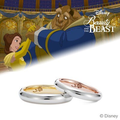 Disney 美女と野獣 マリッジリング The Enchanted Rose 結婚指輪 Id843 Disney Treasure Created By K Uno ケイウノ マイナビウエディング