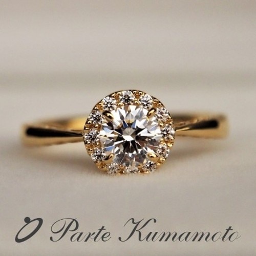 パルテ価格0.3ctで20万円台】光の環が美しいメレダイヤパヴェデザイン