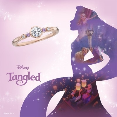 Disney Tangled ディズニー｢ラプンツェル｣ 【Flowers of Love フラワーズ オブ ラブ 〜恋する花〜】婚約指輪 (2024〜2025期間数量限定モデル）