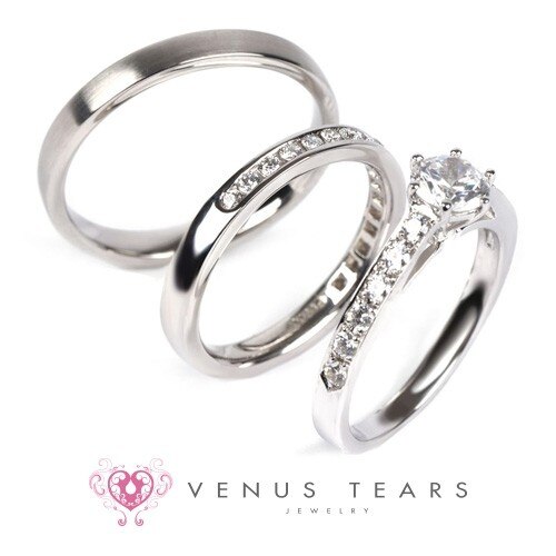 3本セットリング 0 5ctダイヤ 税込で49 8万円 601 銀座 柏 直方 結婚指輪 Id8045 Venus Tears マイナビウエディング