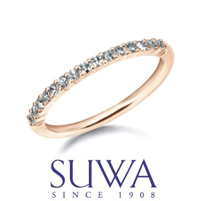 SUWA 】スワ K18 シングルカット ダイヤモンド エタニティリング（婚約 