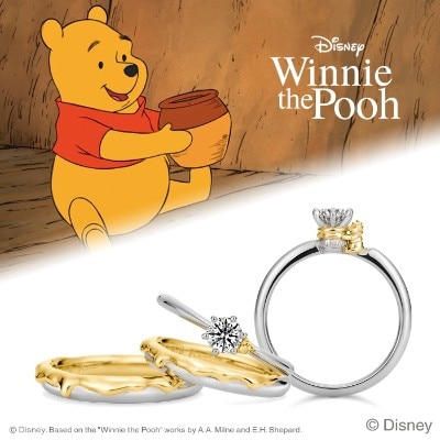 Disney くまのプーさん マリッジリング Sweet Honey 結婚指輪 Id9676 ケイウノ ブライダル マイナビウエディング