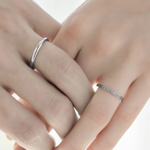 4℃ pt950 ブライダル　リング　ダイヤ　結婚指輪