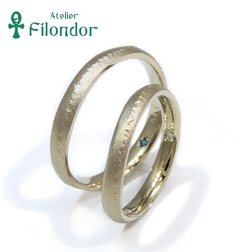 フィロンドール フルオーダー 山の稜線結婚指輪