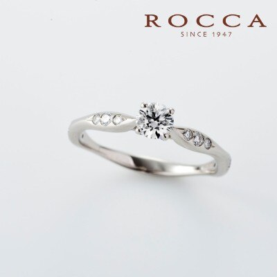 Rocca 重ね付けにもぴったり シンプルエンゲージリング 婚約指輪 Id14911 Rocca マイナビウエディング
