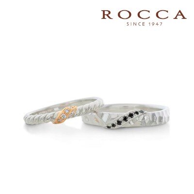 Rocca コンビがおしゃれ 個性的なマリッジリング 結婚指輪 Id149 Rocca マイナビウエディング