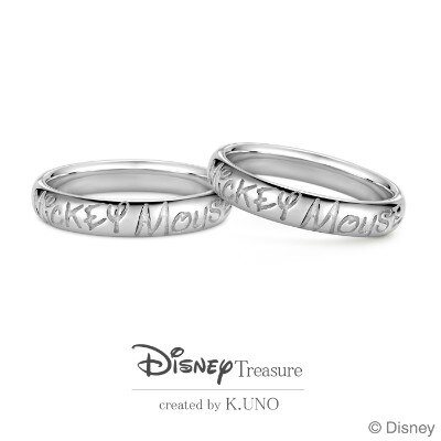 Disney ミッキーマウス マリッジリング Writing Mickey Mouse Ring 結婚指輪 Id860 Disney Treasure Created By K Uno ケイウノ マイナビウエディング
