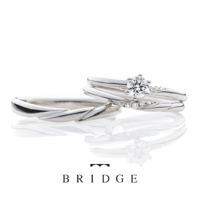 ゆきどけ　ブリッジ”はしわたし”の結婚指輪　