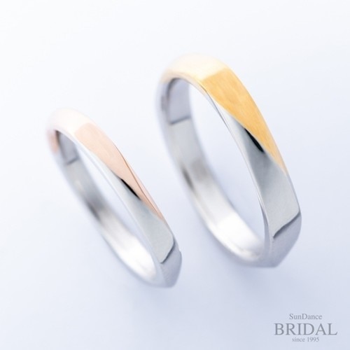 オーダーメイド結婚指輪】ねじりのラインが美しいデザイン（結婚指輪