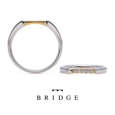 日本橋をモチーフにしたオシャレで可愛い結婚指輪Nihonbashi