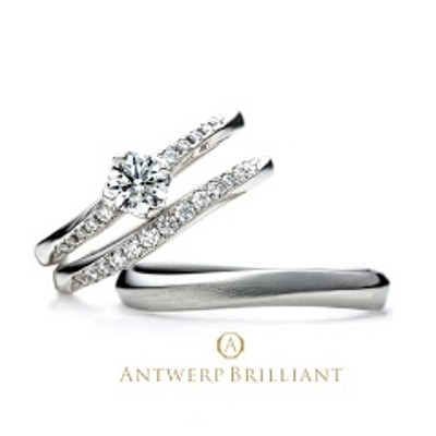 銀座で人気のオシャレでかわいい華やかな婚約指輪と結婚指輪のセットリングVEGA