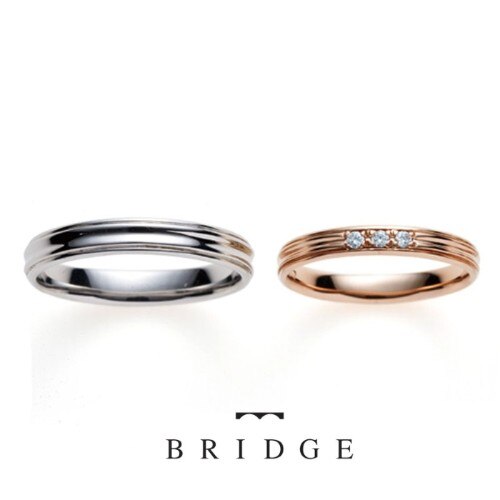 幸せの一本道はブリッジ銀座の人気結婚指輪つけ心地抜群で着出すストレスゼロ２
