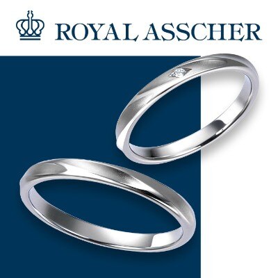 Wrb048 Wra033 ロイヤル アッシャー マリッジリング 結婚指輪 Id9412 Royal Asscher ロイヤル アッシャー マイナビウエディング