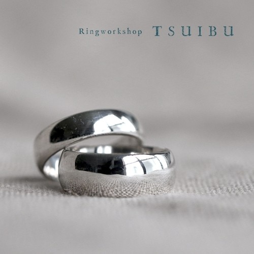 ご結婚指輪ではあまり見ない存在感のある幅広めの指輪も手作りできます