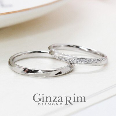 【Ginza Rim／銀座リム】ダイアン　マリッジリング
