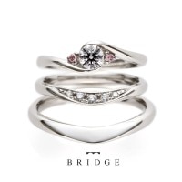緩やかなVラインが可愛いさのポイント 結婚指輪Rose Garden（結婚指輪 ...