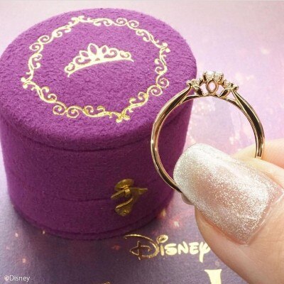 Disney Tangled :One Wish　ピンクゴールドがかわいい結婚指輪