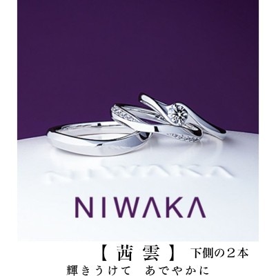 婚約指輪：名前／暁（あかつき）AKATSUKI～NIWAKA岐阜･北愛知の俄正規取扱店／１級ジュエリーコーディネーターの指輪店.ビジュトリーヨシダの俄ダイアモンド×プラチナのプロポーズエンゲージリング