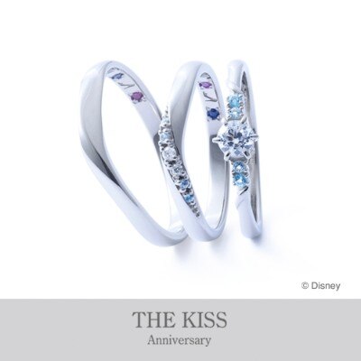 The Kiss ディズニープリンセス シンデレラ プラチナ マリッジ リング 結婚指輪 Id9366 The Kiss Anniversary マイナビウエディング