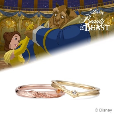 Disney 美女と野獣 マリッジリング Ballroom 結婚指輪 Id845 Disney Treasure Created By K Uno ケイウノ マイナビウエディング