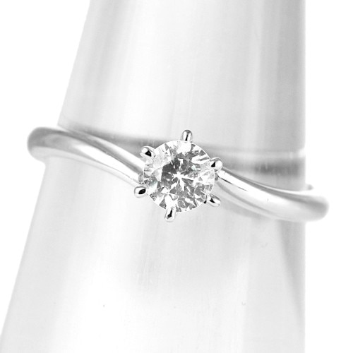 婚約指輪 プラチナ・ダイヤモンド0.3ct（F・VS・3EX・H&C・中央宝石 
