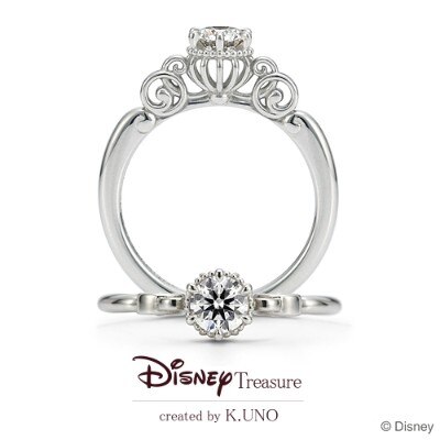 Disney シンデレラ エンゲージリング Fortunate Pumpkin Carriage 婚約指輪 Id754 ケイウノ ブライダル マイナビウエディング