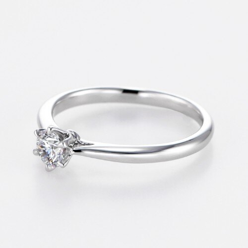 指輪　k18 pt900 ダイヤモンド装飾　0.04ct