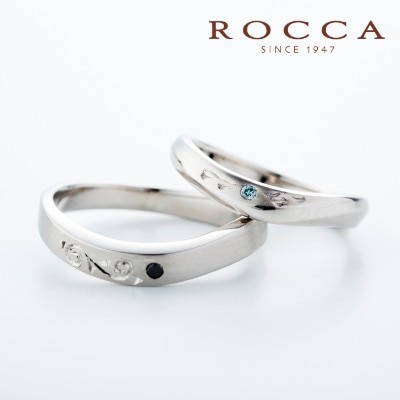 Rocca さりげないダイヤが綺麗 S字のマリッジリング 結婚指輪 Id Rocca マイナビウエディング