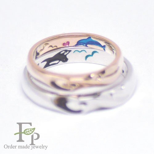  	イルカとシャチのオーダーメイド結婚指輪