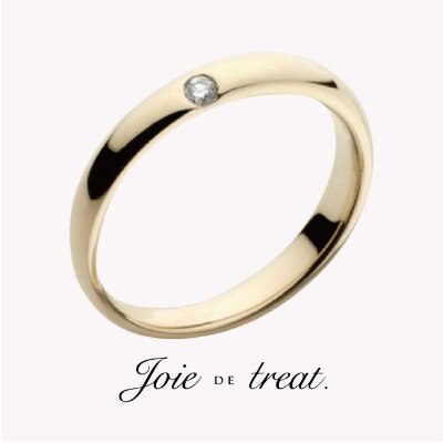 ユヌ ペール Une Paire 対 イエローゴールド 結婚指輪 Id Joie De Treat ジョア ドゥ トリート マイナビウエディング