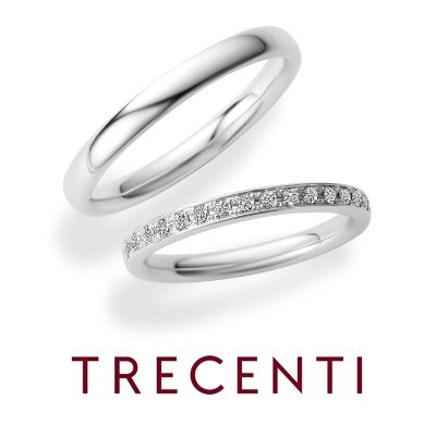 Half Eternityハーフエタニティ とぎれることなく連なるダイヤモンドの繊細な輝き 結婚指輪 Id7953 Trecenti トレセンテ マイナビウエディング