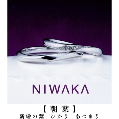 結婚指輪／朝葉（あさは）NIWAKA岐阜と北愛知の俄正規取扱店／１級ジュエリーコーディネーターの指輪店.ビジュトリーヨシダの結婚の指輪マリッジリング・ウエディングリングにわかASAHA