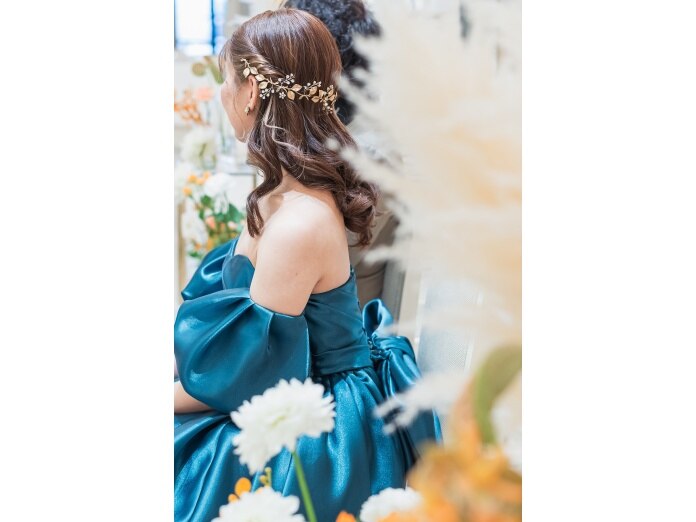 ひとめぼれのドレスと拘りのヘアセットでトータルコーデを叶えて